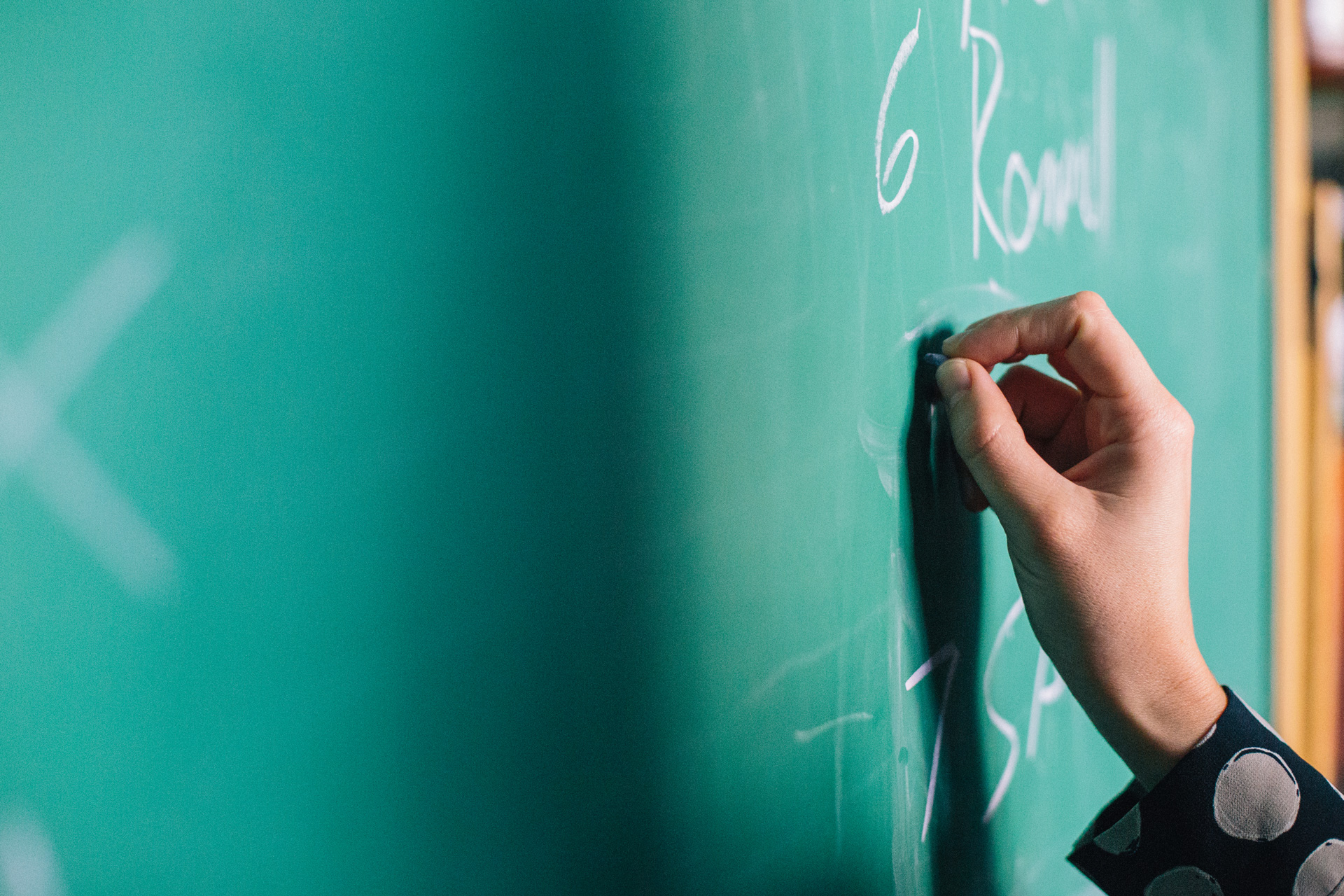 A chalkboard