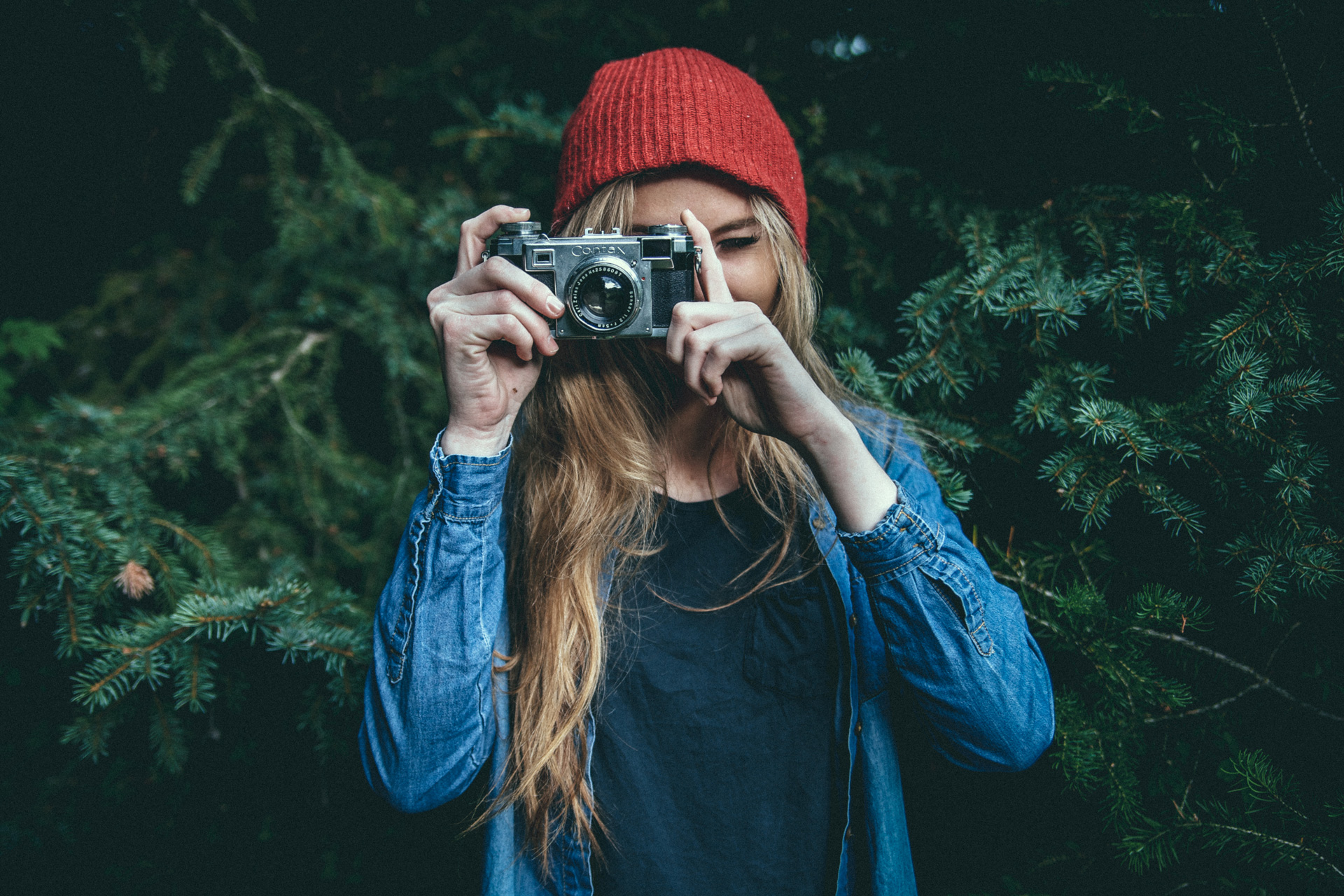 Woman with a camera